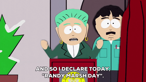 Todays The Day Randy Marsh South Park GIF