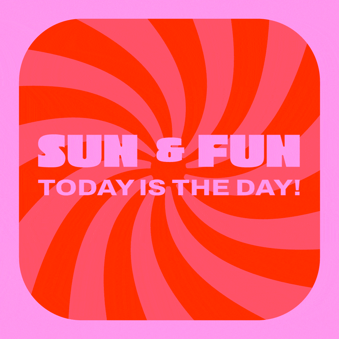 Todays The Day Swirling Retro Wave Design GIF