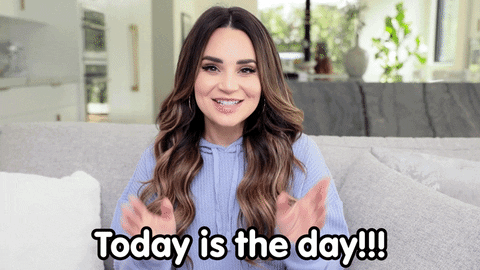 Todays The Day Thrilled Rosanna Pansino GIF