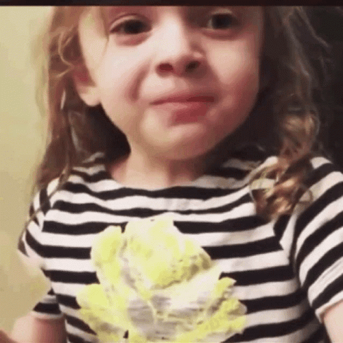 Toddler Gir Puking Swallow GIF