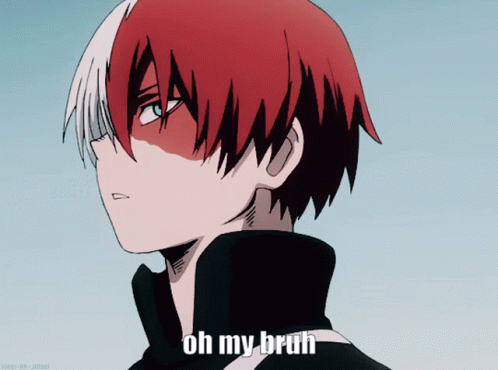 Todoroki Oh My Bruh GIF