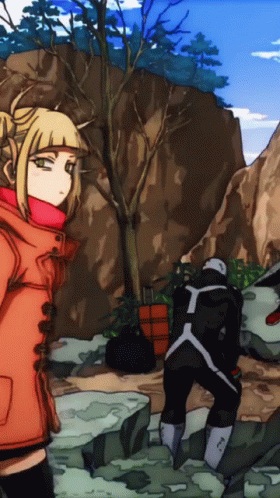 Graciously Walking Toga Himiko GIF