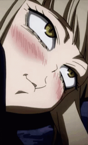 Blushing Toga Himiko GIF