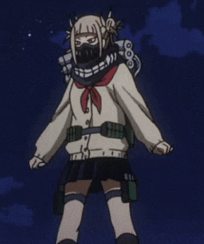 Toga Himiko Flaps Her Arms Sideways GIF