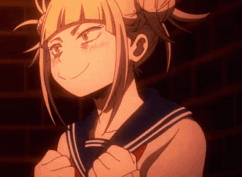 Toga Himiko Laughing Cheekily GIF