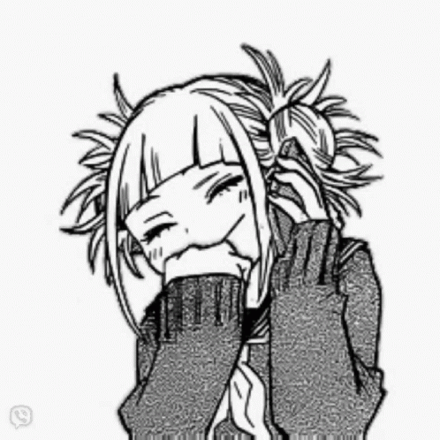 Black And White Toga Himiko GIF