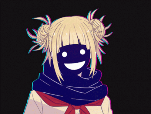 Toga Himiko Mha Face Change Mask Crack GIF