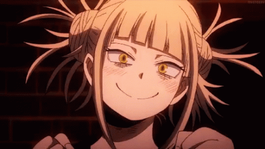 Toga Himiko Showed Her Pretty Nails GIF