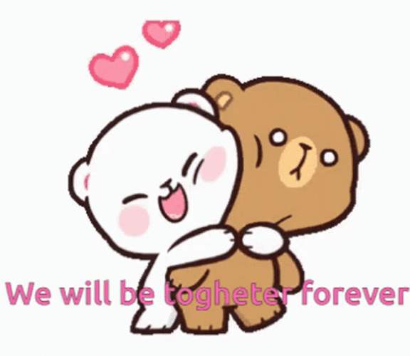 Together Forever Milk And Mocha Hugging GIF