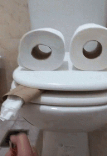 Funny Smoking Toilet Seat Meme GIF