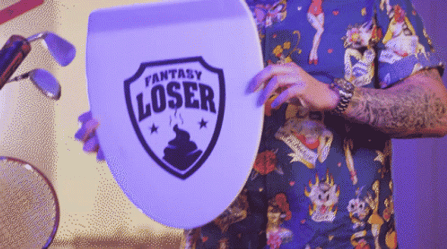 Toilet Cover Medal Fantasy Football GIF