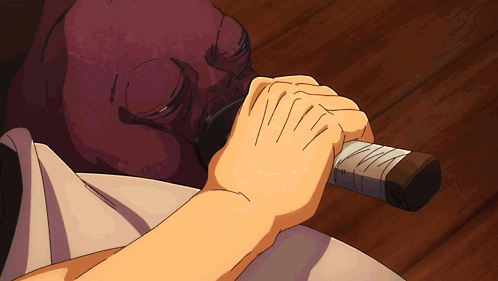 Toji Fushiguro Big Grin Sword Strike GIF