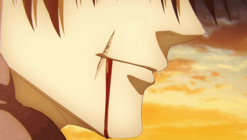 Toji Fushiguro Bloodied Face Close Up GIF