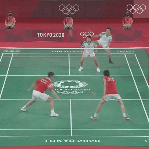 Tokyo 2020 Is Written On The Green Court GIF