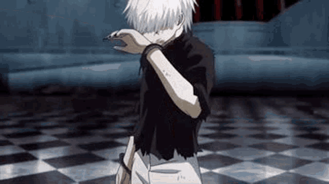 Tokyo Ghoul Kaneki Wiping Mouth GIF