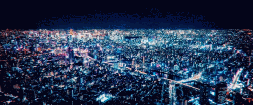 Tokyo Revengers Anime City Aerial View GIF