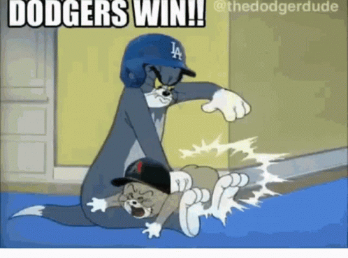 Tom and Jerry Dodgers Win