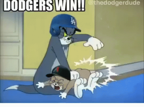 Tom and Jerry Dodgers Win