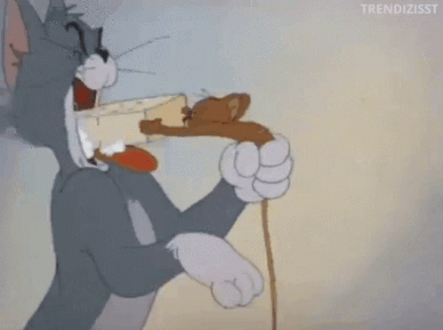 Tom And Jerry Standing Next To Soap GIF