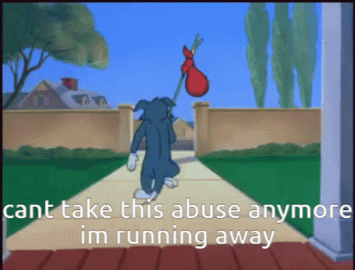 Tom And Jerry Walking With Red Bag GIF