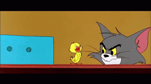 Tom and Jerry with Yellow Duck
