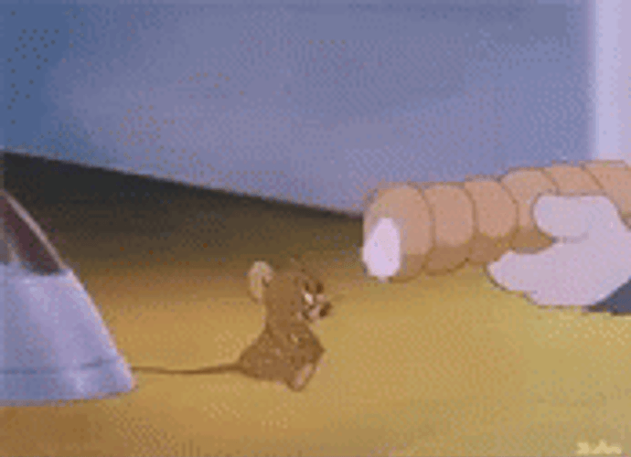 Tom Blow Cream Cheese To Jerry GIF