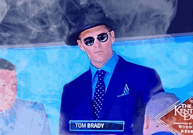 Tom Brady Cool Shades Smoke GIF