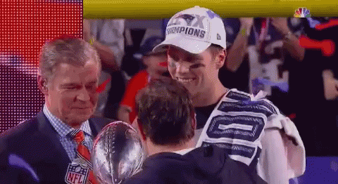 Tom Brady Lets Go Cheers For The Win GIF