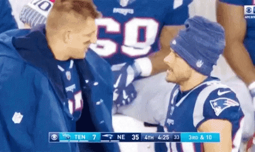 Tom Brady Lets Go Have Some Congrats Hug GIF