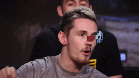 Tom Cassell Wearing Scouter Over 9000 GIF