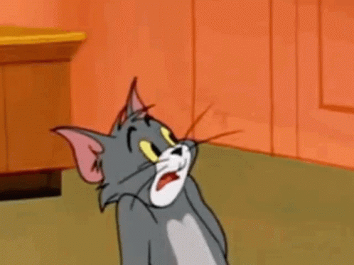 Tom Cat Shaking His Head GIF
