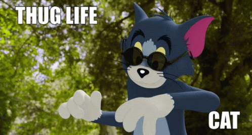 Tom Cat Tome And Jerry Thug Life GIF