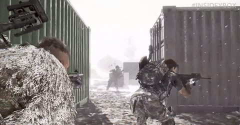 Tom Clancy's Ghost Recon Wildlands Snow Battle Scene GIF