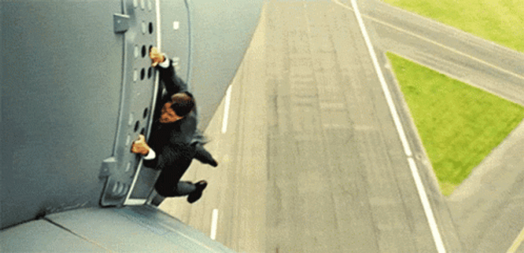 Tom Cruise Hangs From Chopper Mission Impossible GIF