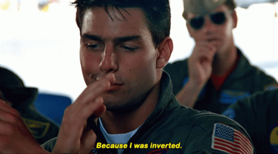 Tom Cruise Inverted Top Gun Film GIF