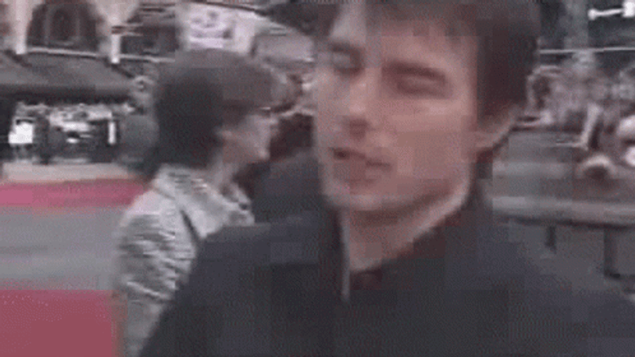 Tom Cruise Red Carpet Interview  GIF