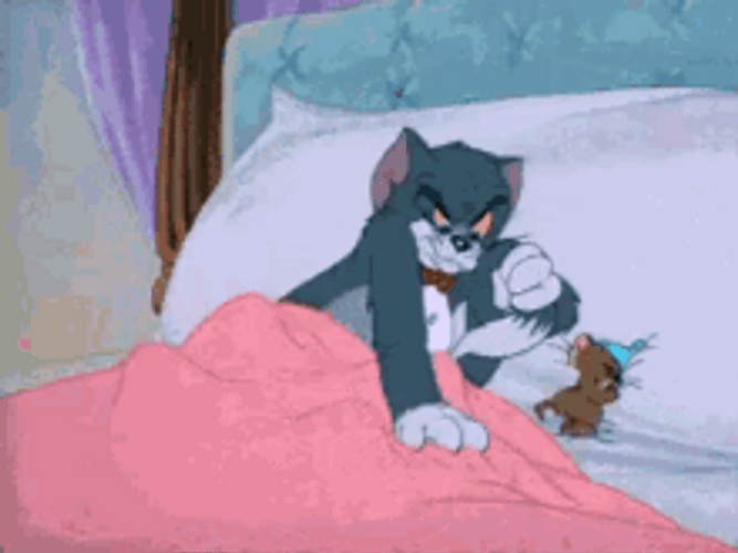 Tom Fall From Bed GIF