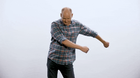 Tom Gleeson Floss Dance GIF