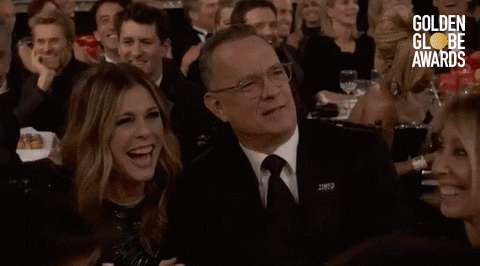 Tom Hanks Golden Globe Awards GIF