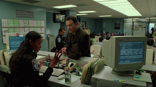 Tom Hanks Office Scene GIF