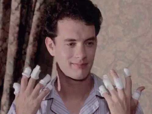 Tom Hanks Wounded Fingers GIF