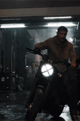 Tom Hardy Riding Motorcycle GIF