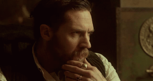 Tom Hardy Thinking Deep GIF