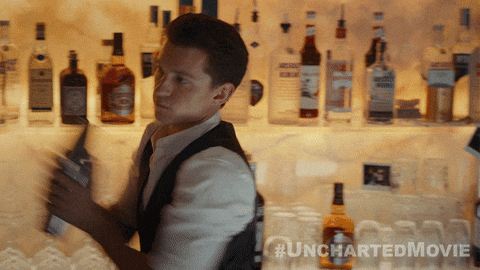Tom Holland As Bartender GIF