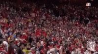 Crowd Jampacked Fans Cheering Tomahawk Chop GIF