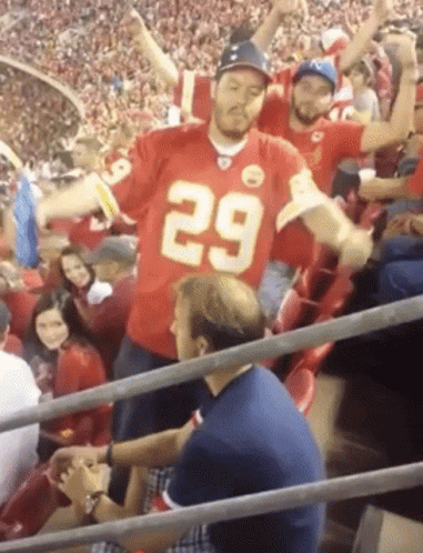 Kansas City Chiefs Cheering Tomahawk Chop GIF