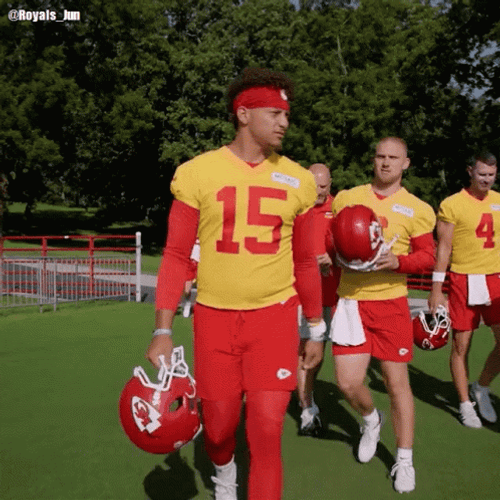 Tomahawk Chop Patrick Mahomes KC Chiefs GIF