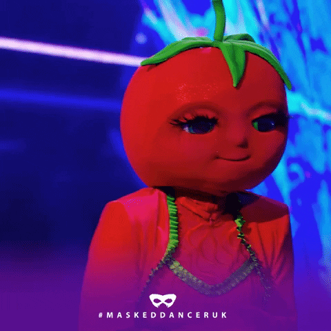 Tomato Mascot Giggled Hee Hee Playfully GIF