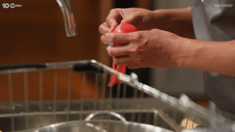 Tomato Peeling With Hands GIF
