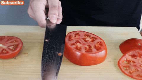 Tomato Thin Slicing GIF